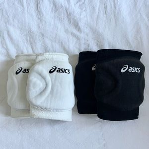 • UNISEX BLACK AND WHITE ASICS KNEE PAD BUNDLE!!